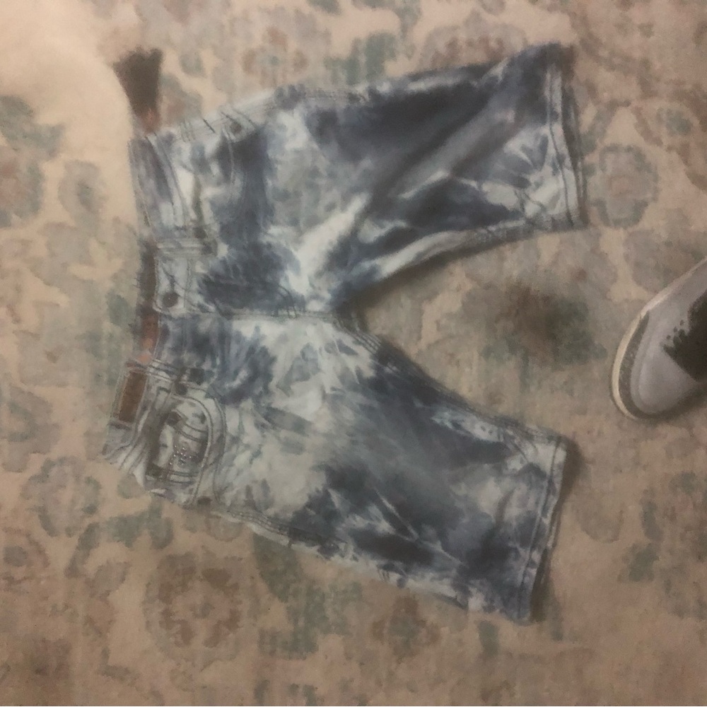 Rock Revival Blue Tie-Dye Jean Shorts